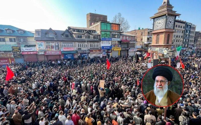 جموں و کشمیر میں احتجاجی ریلیاں، مظاہرین کی اسرائیل اور امریکہ کے خلاف نعرے بازی